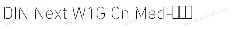 DIN Next W1G Cn Med字体转换